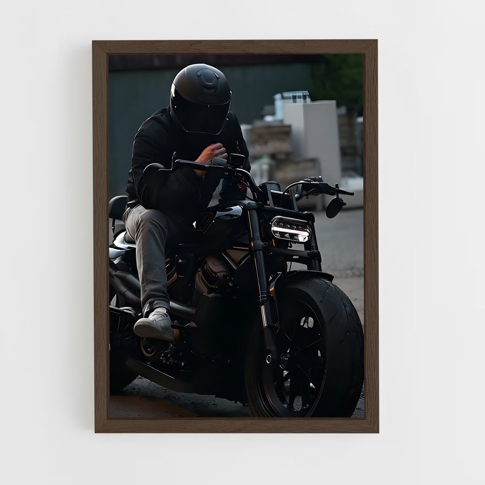 Poster Rider de l'Asphalte – affiche Harley-Davidson (vue 5)
